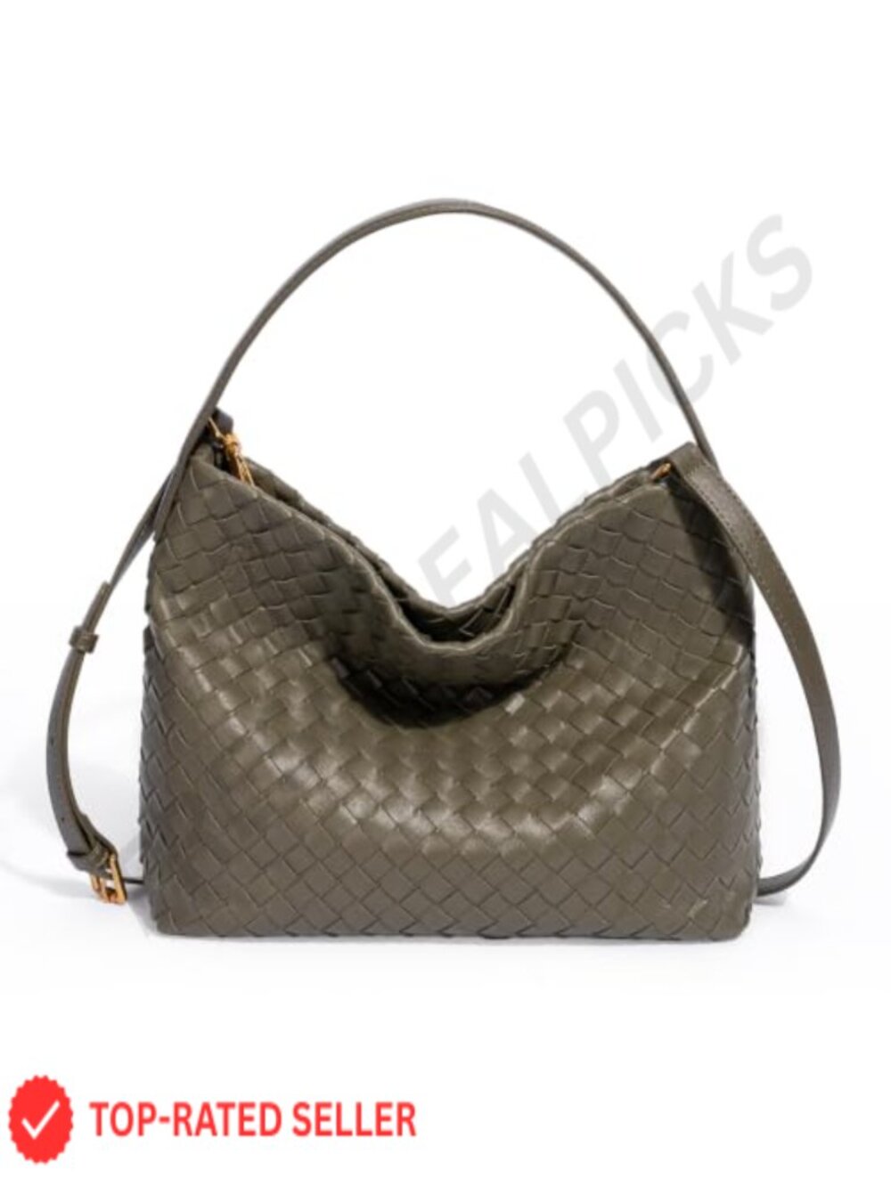 Woven Tote Bag for Women Designer Shoulder Handbag Leather Top Handle Hobo